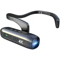 Torribaly Tragbare 4K-30FPS-Kopfkamera mit WLAN-Videofunktion und Webcam