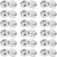 Semoic 100Sets Aluminium Teelichter Tassen Kerze Tasse Fall E