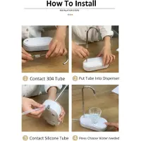 Jojomino Wasserflaschenpumpe Desktop Elektrischer Spender Typ-C Aufladen Tragbar Automatisch Schwarz
