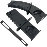 Jojomino Getränkehalter Auto Links & Rechts Getränkehalter Set W/Trim Panel Schwarz Für-BMW E90 E91 E92 E93 2005-2012 51459173469 51459173463