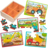 Battat Toys Puzzle Construction Vehicles Puzzle