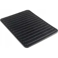 Kadax Abtropfgestell, Silikonmatte, Trocknerunterlage, Schwarz