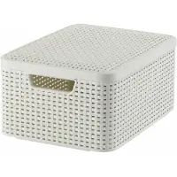 Curver Aufbewahrungsbox NATURAL STYLE mit Deckel M Creme