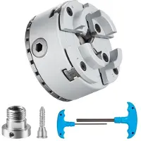 OEM KP96 Zentrierklemme, 4 Klemmen, 95 mm Durchmesser, selbstzentrierende Metallklemme, Präzisionsschleifgerät für Drehmaschinen, Sägeschleifmaschinen und Fräsmaschinen