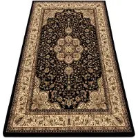Rugsx Teppich ROYAL AGY modell 0521 schwarz 150x230 cm