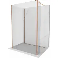 Mexen Kioto Duschwand Walk-in 95 x 90 x 40 cm, transparent, roségold - 800-095-090-221-60-00-040