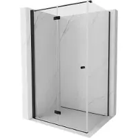 Mexen Mist-F T faltbare Duschkabine links 110 x 70 cm, transparent, schwarz - 8A6T-110-070-70-00-L