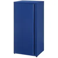 Helloshop26 Schrank Büro - - Metallischer Schrank - 88 x 40 x 35 cm - Blau - Industriestil