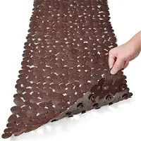 Typecat Badematte Kieselstein Badematte für Badewanne zur Anti-Rutsch Badewannenmatte in der Dusche (Schwarz)