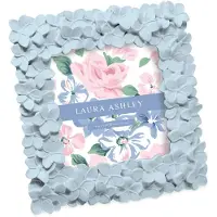 Laura Ashley 4 x 4 strukturierter Bilderrahmen aus Kunstharz mit Blumenstruktur, handgefertigt, mit Staffelei und Haken fr Tisch- und Wanddekora