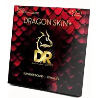 Dr Strings DRAGON SKIN+ Beschichtete Basssaiten aus Edelstahl DBS-45 Uberragender Klang mit angenehmem Spielgefuhl und langer Lebensdauer: