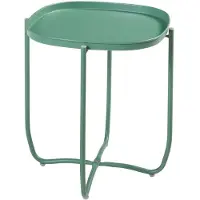 Helloshop26 Couchtisch - - Beistelltisch - Abnehmbares Tablett - Stahl - 53 x 46 x 46 cm