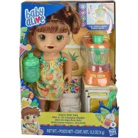 Hasbro Baby Alive Magical Mixer Puppe mit Blender, Getränke, Essensspielzeug, braunes Haar, für Kinder ab 3 Jahren
