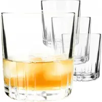 Kadax Gläser 280 ml Set mit 4 Gläsern für Whiskysaft