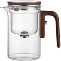 Melitt Wassertrennung Innenbehälter ein--Magnetschalter Teetrennung Filtration Glasteekanne HolzgriffTee