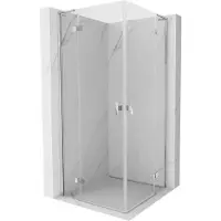 Mexen Mist H L Duo Duschkabine, schwenkbar 95 x 95 cm, transparent, Chrom - 8A5L-095L-095P-01-00