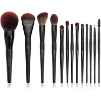 Jessup Phantom Black Make-up-Pinselset, 13-teilig - Perfekt für Make-up-Profis und Liebhaber