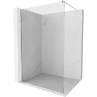 Mexen Kioto Walk-in-Duschwand 95 x 200 cm, transparent 8 mm, gebürstetes Nickel - 800-095-101-97-00