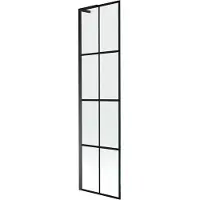 Mexen Next L Badewannenfaltwand 1-flügelig 50 x 150 cm, schwarzes Muster, schwarz - 895-050-000-03-77-70