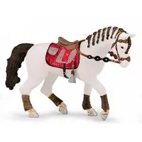 Papo Figurine Cheval Mode - - Weißes Pferd mit geflochtenem Mähne - Für Kinder ab 3 Jahren