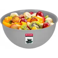 Kadax Kunststoff-Küchenschüssel für Salate 1 L, grau