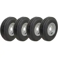 Parnells 4.80/4.00-8 Räder mit Straßenzulassung, Hochgeschwindigkeitsräder, 400 8, 4-lagig, 100mm PCD - Satz mit 4 Stück