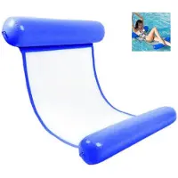MaxPower Aufblasbare Wasserhängematte, schwimmender Pool-Liegestuhl, faltbare Schwimmmatratze zum Entspannen