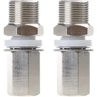 Jojomino HF-Koaxialstecker, 2 Stück, S216 3/8-24 auf SO239 Antennenmontageadapter, SO-239 auf 3/8-24 Gewindeantennenmontageadapter für CB-Amateurfunkantenne