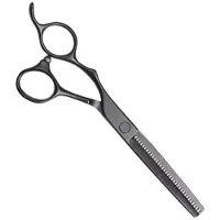 Olivia Garden SilkCut Pro Left 6,0 Zoll Matt Black Modellierschere Linkshand