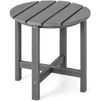 Helloshop26 Garten-Couchtisch - - 46x46 cm - Wetterfest - Geringer Pflegeaufwand - UV-beständiges HDPE