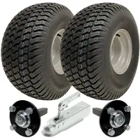 Parnells 20x10.00-8 ATV Trailer Kit Wanda P332 Grasräder Nabe & Achsstummel, Anhängerkupplung 900kg