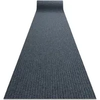 Rugsx Läufer- Türmatte rutschfest CEYLON Draußen, Drinnen grau 0901 100cm 100x380 cm