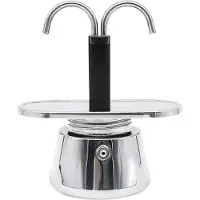 Typecat Topf Moka Pot Doppelkopf Edelstahl Mokka Kaffeekanne Italienische DIY Conduit Kaffeemaschine Moka Kaffeemaschine Küchenwerkzeug