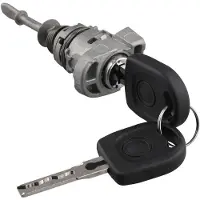Tlily Schloss Türschloss Zylinderschloss mit 2 Schlüssel 1T0837167A für Caddy 2003-2015