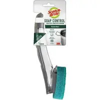 Scotch-Brite Heavy Duty Advanced Soap Control Sp lmittel mit Knopf, h lt Ihre H nde vom Schmutzwasser fern, langlebig und wiederverwendbar, gr n
