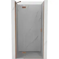 Mexen Mist-H Duschschwingtür links 70 cm, transparent, gebürstetes Kupfer - 8A5-070-000-65-00-L