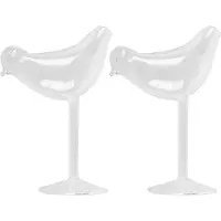 Spactz Lot von 2 Gläsern Cocktail in Form von 150 ml Personnalité moléculaire Modélisation fumée Fantaisie Vin