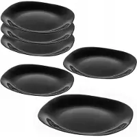 Kadax Speiseteller 28cm Speiseteller-Set Schwarz
