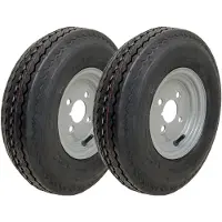 Parnells 4.80/4.00-8 Räder mit Straßenzulassung, Hochgeschwindigkeitsräder 338kg, 400 8, 6ply, 4" PCD - Satz mit 2 Stück