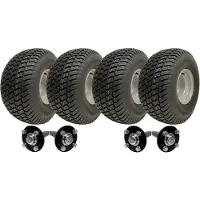 Parnells 20x10.00-8 Twin Axle ATV Quad Trailer Kit 4 Räder Wanda P332 No Hitch 1800kgs