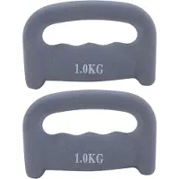 Torribaly Premium-Handgewichte für Männer und Frauen, Schattenboxen, Boxtraining, Aerobic, Core-Fitness-Übungen (2 kg) Grau