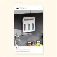 Tlily Versiegelter Beutel Aufbewahrungsbox Lebensmittel (transparent weiß)