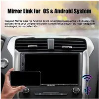 Tlily 7 Zoll Doppel-DIN-Autoradio mit Kabellosem Carplay Android Auto, Autoradio mit FM Mirror Link Rückfahrkamera