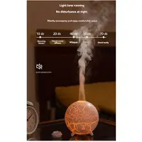 Jojomino Ultraschall Planet Luftbefeuchter 200ML USB 7 Farben Flamme Aromatherapie Diffusor Bunte Crack B