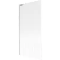 Mexen Next L Badewannenfaltwand 1-flügelig 90 x 150 cm, Streifen, gebürsteter Nickel - 895-090-000-03-09-97