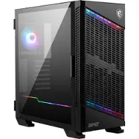 MSI MPG Velox 100P AIRFLOW, Midi Tower, PC, Schwarz, ATX, Gaming, 3x 120 mm