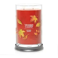 Yankee candle Autumn Leaves Scented Signature, 20 oz gro e Tumbler-Kerze mit 2 Dochten, ber 60 Stunden Brenndauer