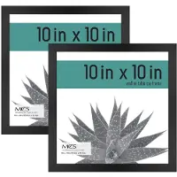 MCS Gallery Essential Bilderrahmen, Fotogalerie-Wandrahmen-Set, schwarze Holzmaserung, 25,4 x 25,4 cm, 2er-Pack
