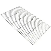Helloshop26 Grillrost - Edelstahl - 67 x 40 cm - Hitzebeständig - Leicht zu reinigen - Rostfrei