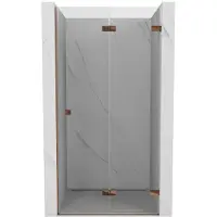 Mexen Lunar-F Klappduschtür rechts 70 cm, transparent, Roségold - 836-070-000-60-00-P
